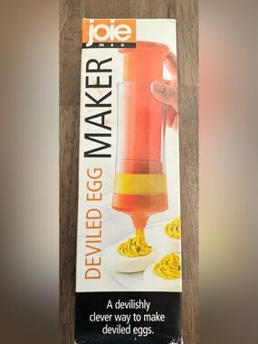 Joie Deviled Egg Maker in Orange with Yellow Accent